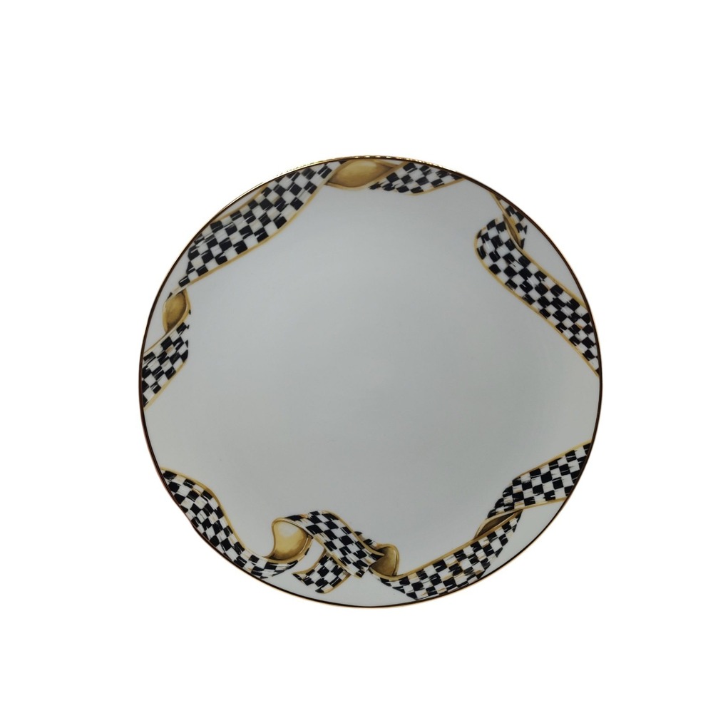 New Mackenzie Childs Thistle‎ and Bee Dinner Plate Retired Ribbon 41401 650A